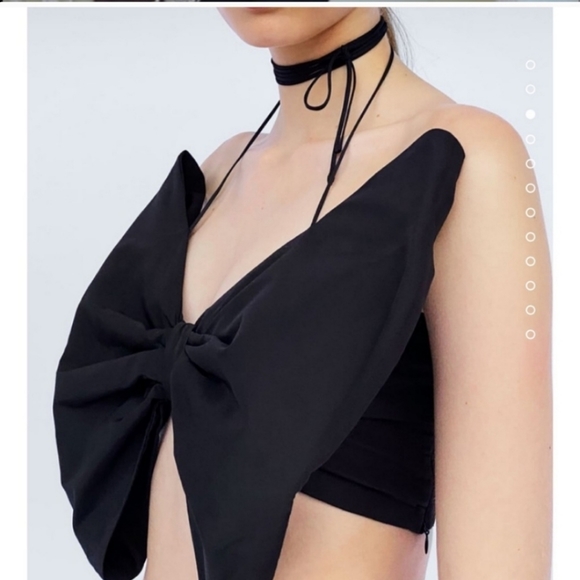 Zara Bandeau Bow Top Limited Edition Bloggers Favorite - Picture 11 of 13